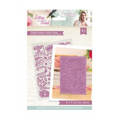 Crafter's Companion Letters From The Heart Embossingfolder - Vintage Postmarks